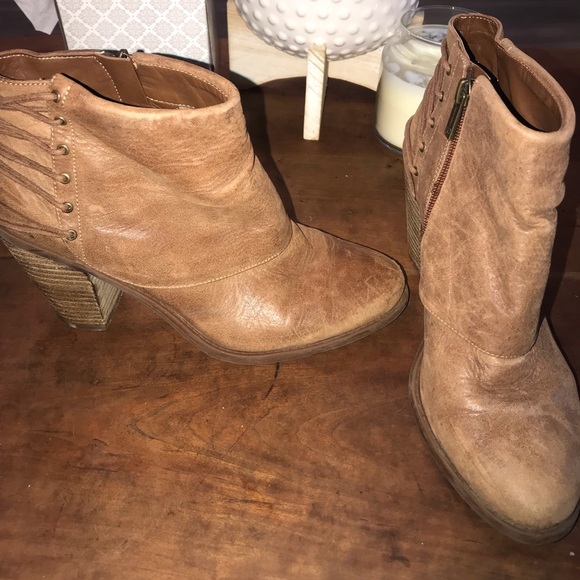 Jessica Simpson brown leather booties - Picture 4 of 4